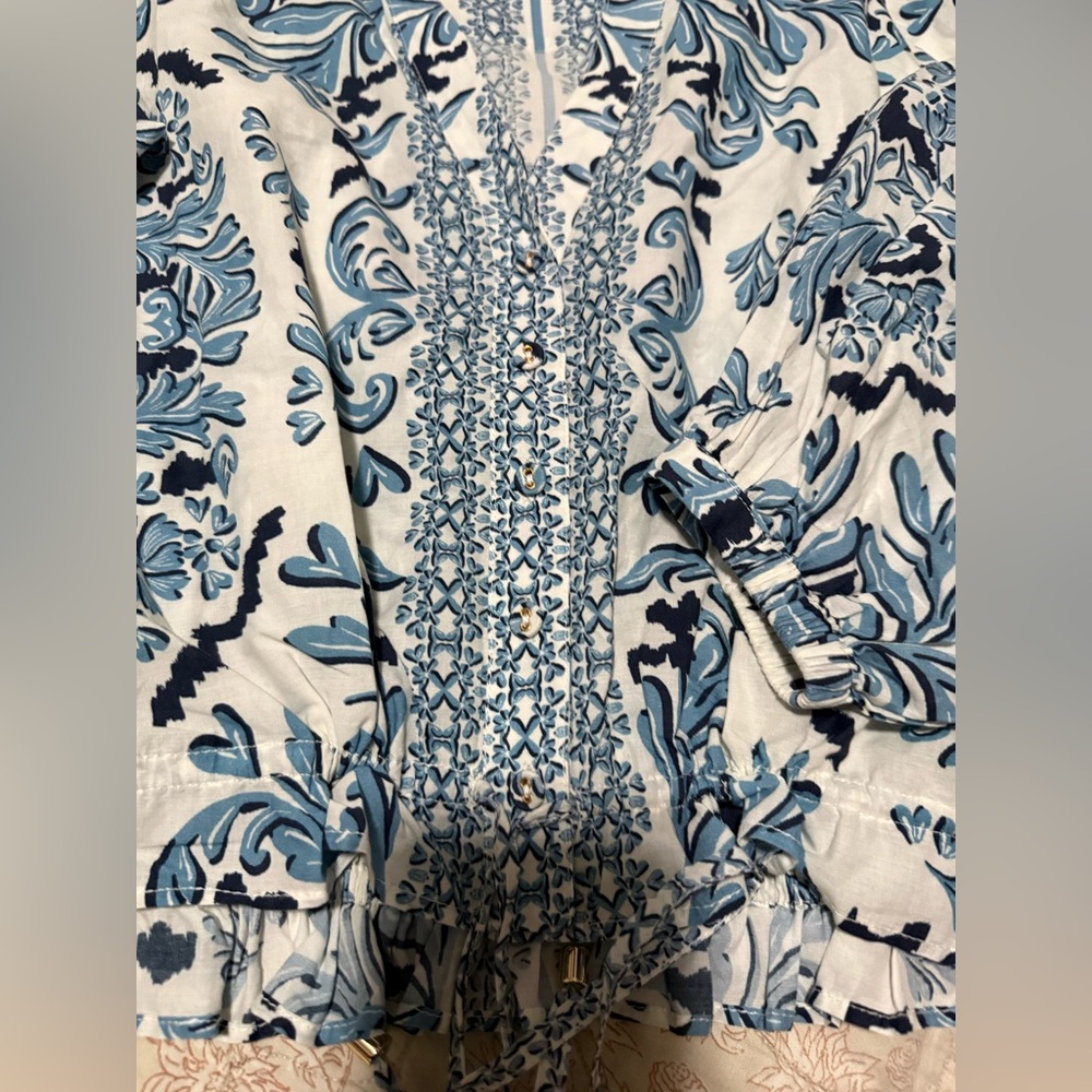 CARA CARA
Perrin Drawstring Top - Blue - Picture 8 of 8